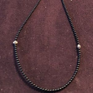 LAGOS Beaded black onyx necklace